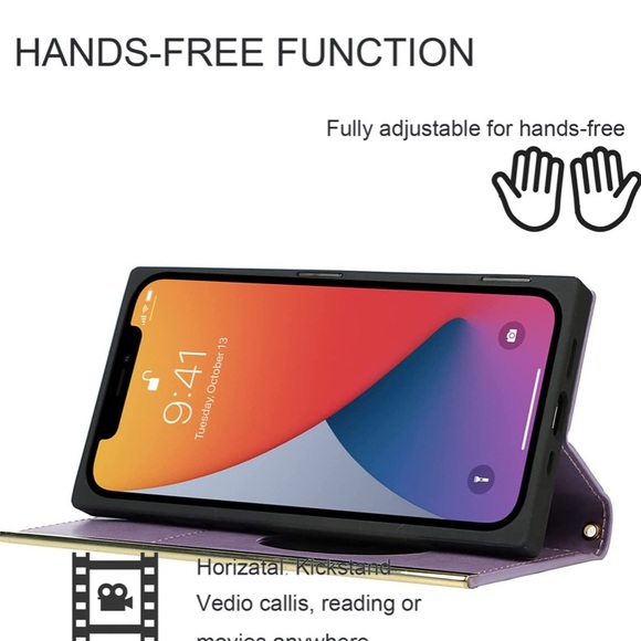 iPhone 12 /12 Pro Wallet Case NWOT - Picture 7 of 10